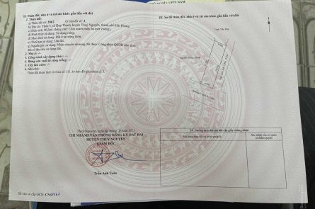 CHỦ NHÀ CẦN BÁN GẤP LÔ ĐẤT ĐẸP TẠI XÃ HỢP THÀNH