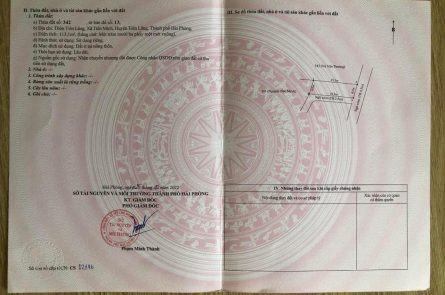 BÁN LÔ ĐẤT 2 MẶT TIỀN TẠI TIÊN LÃNG - TIÊN MINH - TIÊN LÃNG - HẢI PHÒNG