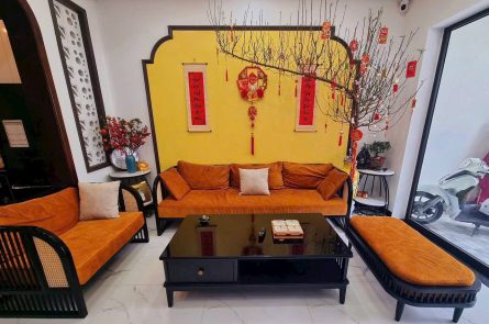 Nhà xây tâm huyết cuối năm 2021, phong cách Indochine (Đông Dương). Tỉ mỉ từ nước sơn đến bài trí phong thủy.